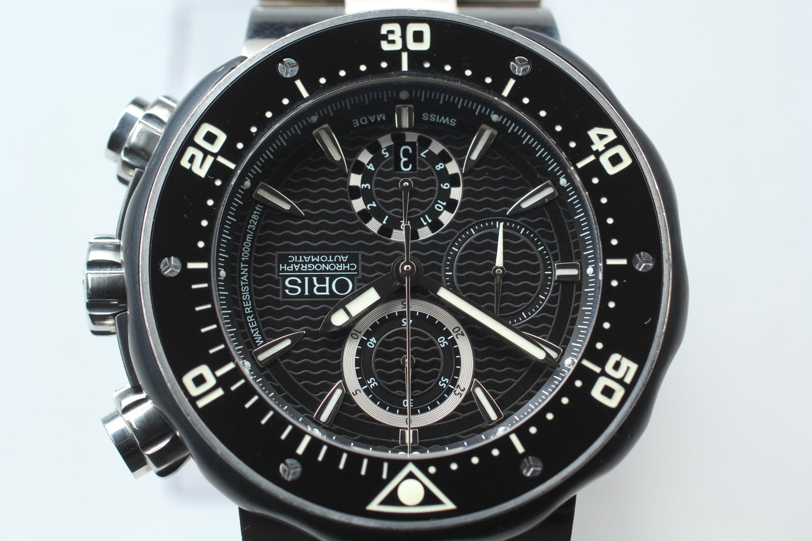 ORIS ProDiver Chronograph 7630-71 Black Date 51mm Automatic Men's Watch [w /Box]