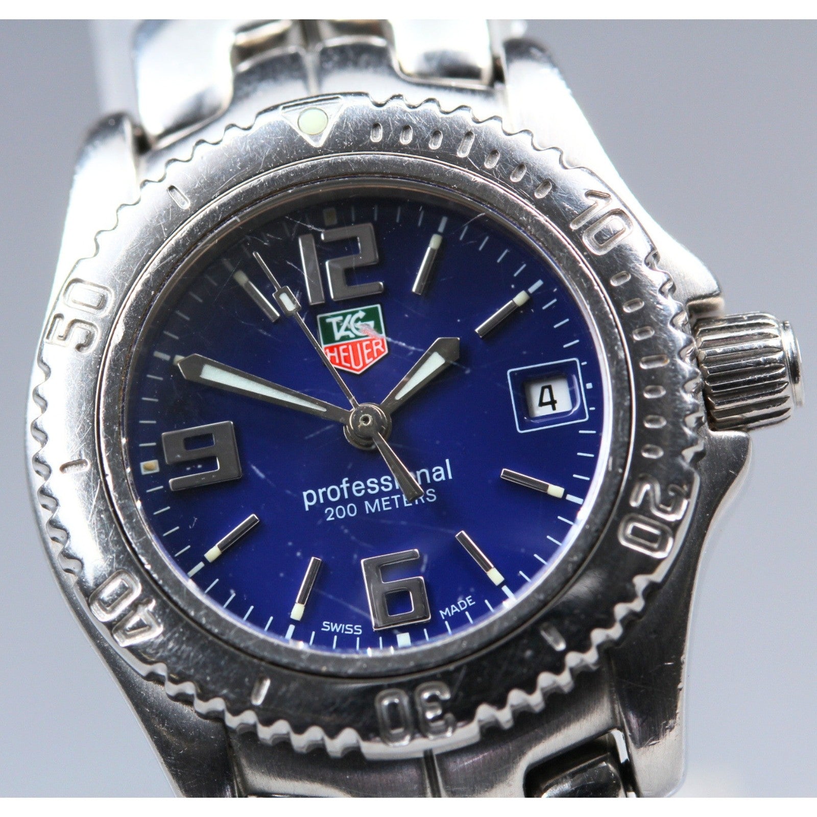 TAG Heuer 腕時計(クォーツ) 青 TAG Heuer Professional WT1413 Quartz Blue Dial Women's Watch 26mm JAPA