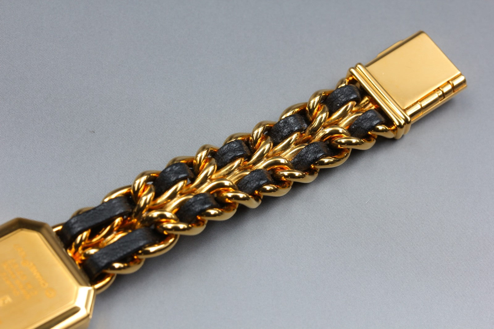 CHANEL Premiere L Size Black Dial Gold 20mm Quartz Women’s Watch [w/Paper]