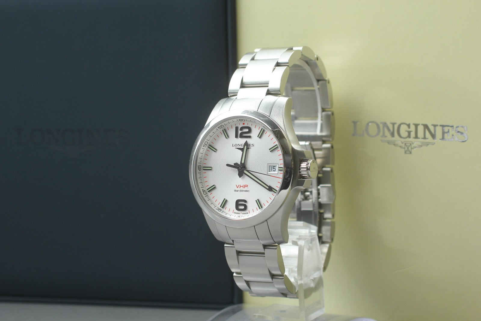 [N MINT Box] Longines Conquest VHP L3.716.4 Perpetual Men's Quartz Watch JAPAN