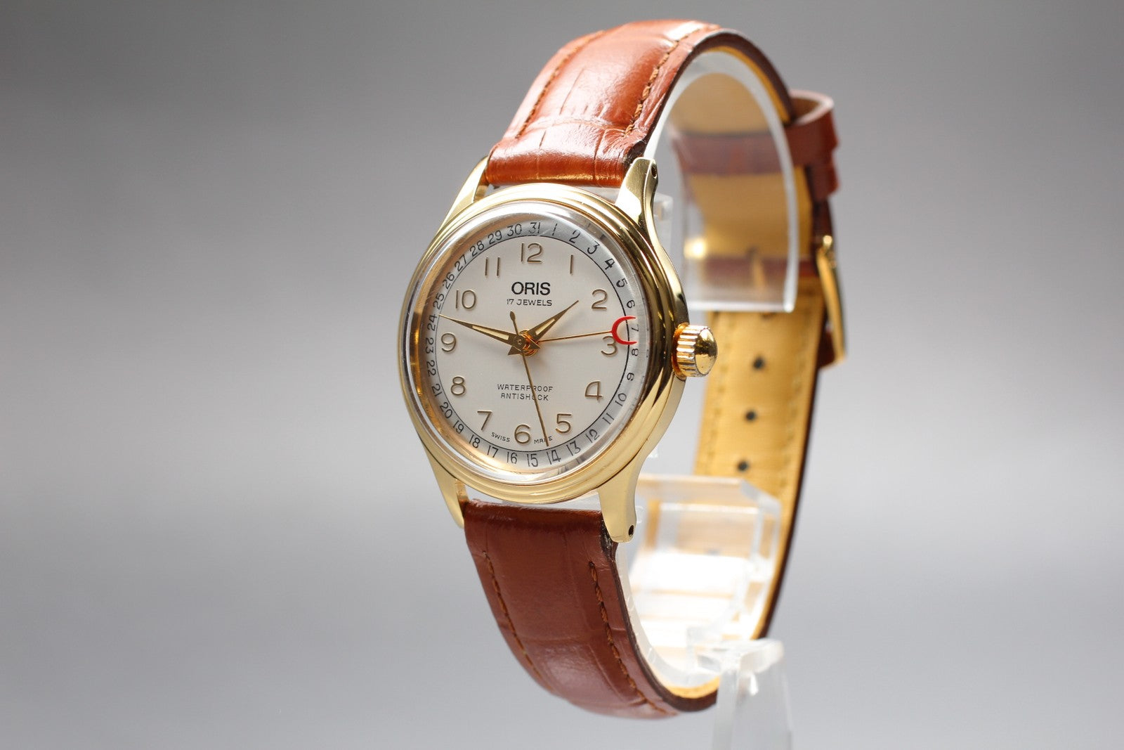 [Exc+5 Box] ORIS Pointer Date 302-7285B Hand Winding Gold Men's Watch From JAPAN