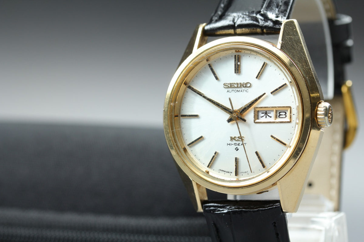 Vintage SEIKO King Seiko KS 5626-7110 Automatic Day/Date Men's Watch 37mm JAPAN