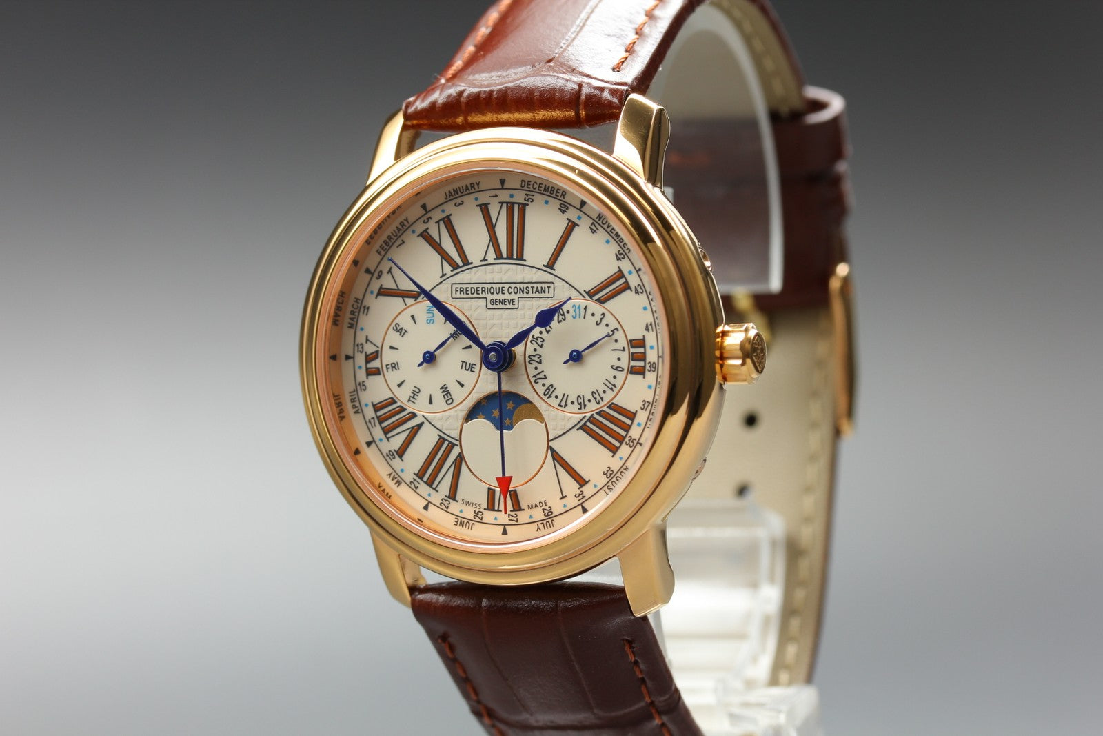 Overhauled FREDERIQUE CONSTANT FC-270X3P4/5/6 Quartz Men's Watch 38mm JAPAN