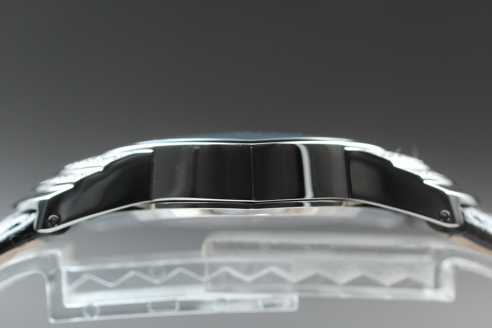 [Exc+5] Hamilton Ventura H244610 Diamond Quartz Black Men's Watch 32mm JAPAN