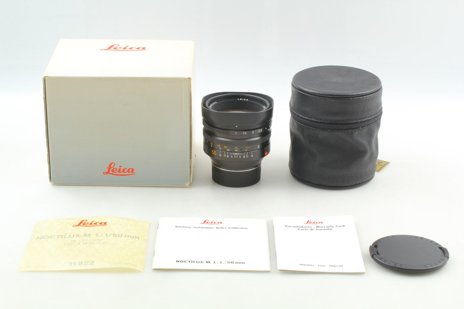 [Top MINT w/Box] Leica Noctilux-M 50mm F/1.0 F1 11822 4th Version E60 Lens JAPAN
