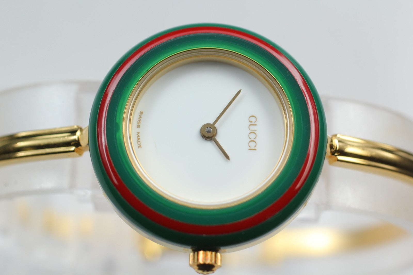 New Batt Vintage GUCCI change bezel 11/12.2 Quartz Women's Watch 25mm JAPAN Box
