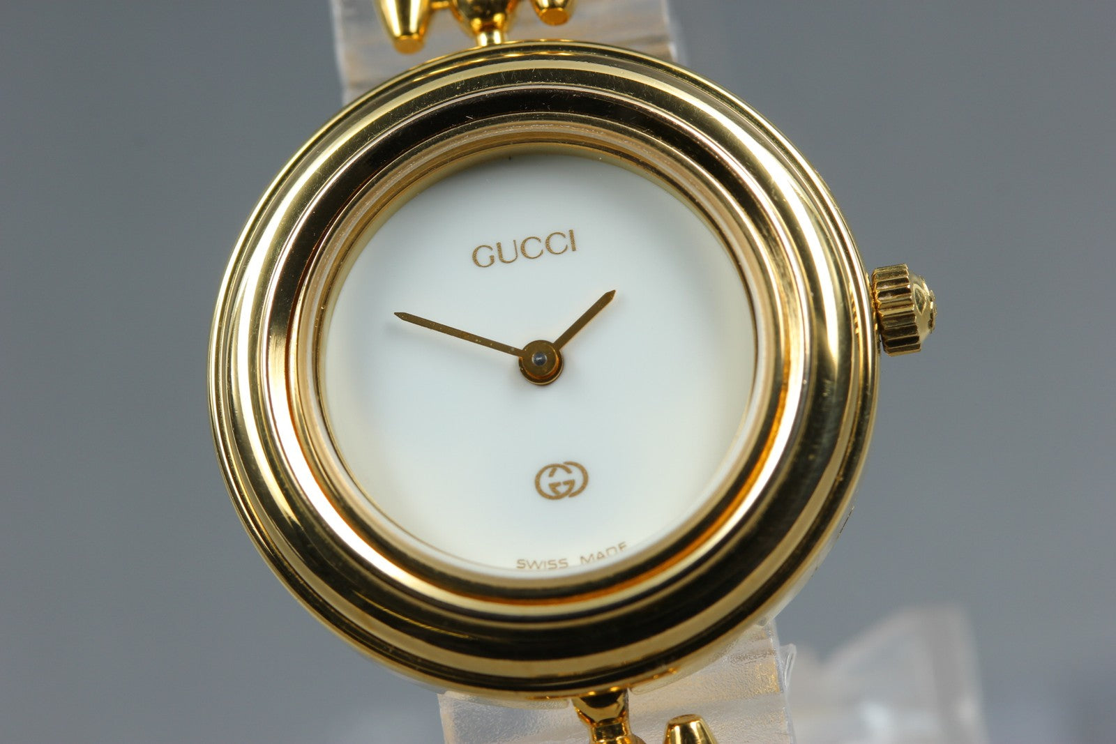 [Overhauled] Gucci Change Bezel 11/12 Gold Bezel 26mm Women's Qz Watch Vintage