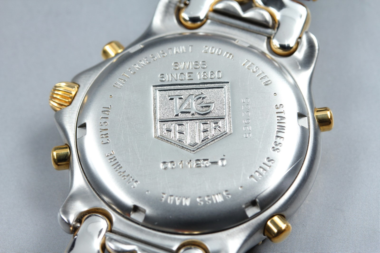 Vintage [Exc+5] TAG HEUER SENNA SEL S/el CG1123-0 Chronograph Men's Quartz Watch