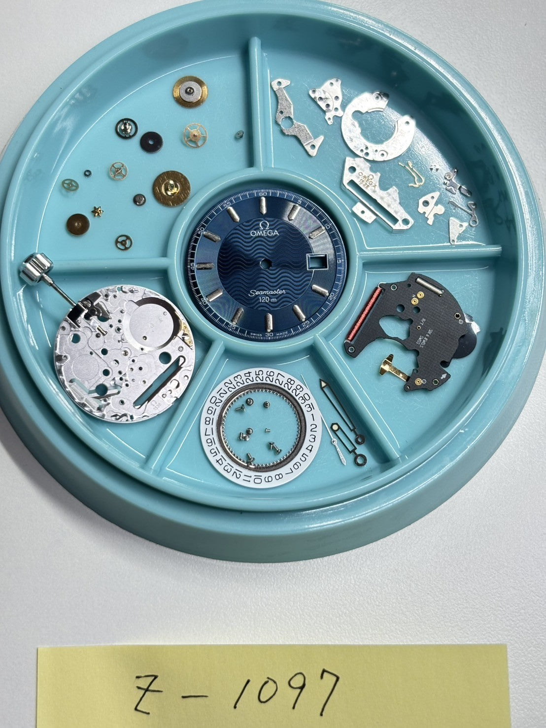 Overhauled[Exc+5] OMEGA Seamaster 120m 2511.81 Cal.1538 36mm Blue Qz Men's Watch