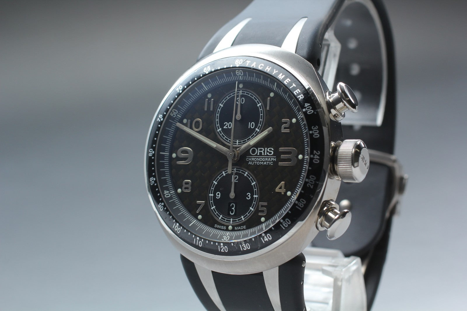 Limited [Exc+5] ORIS Williams TT3 Chronograph 7587 Black Automatic Men's Watch