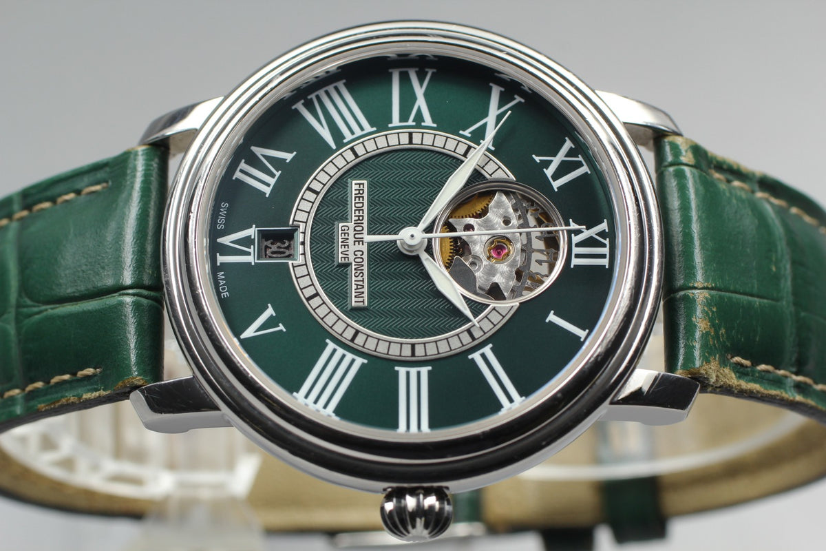 Limited FREDERIQUE CONSTANT FC-315DGS3P6 Green Automatic Men's Watch 38mm JAPAN