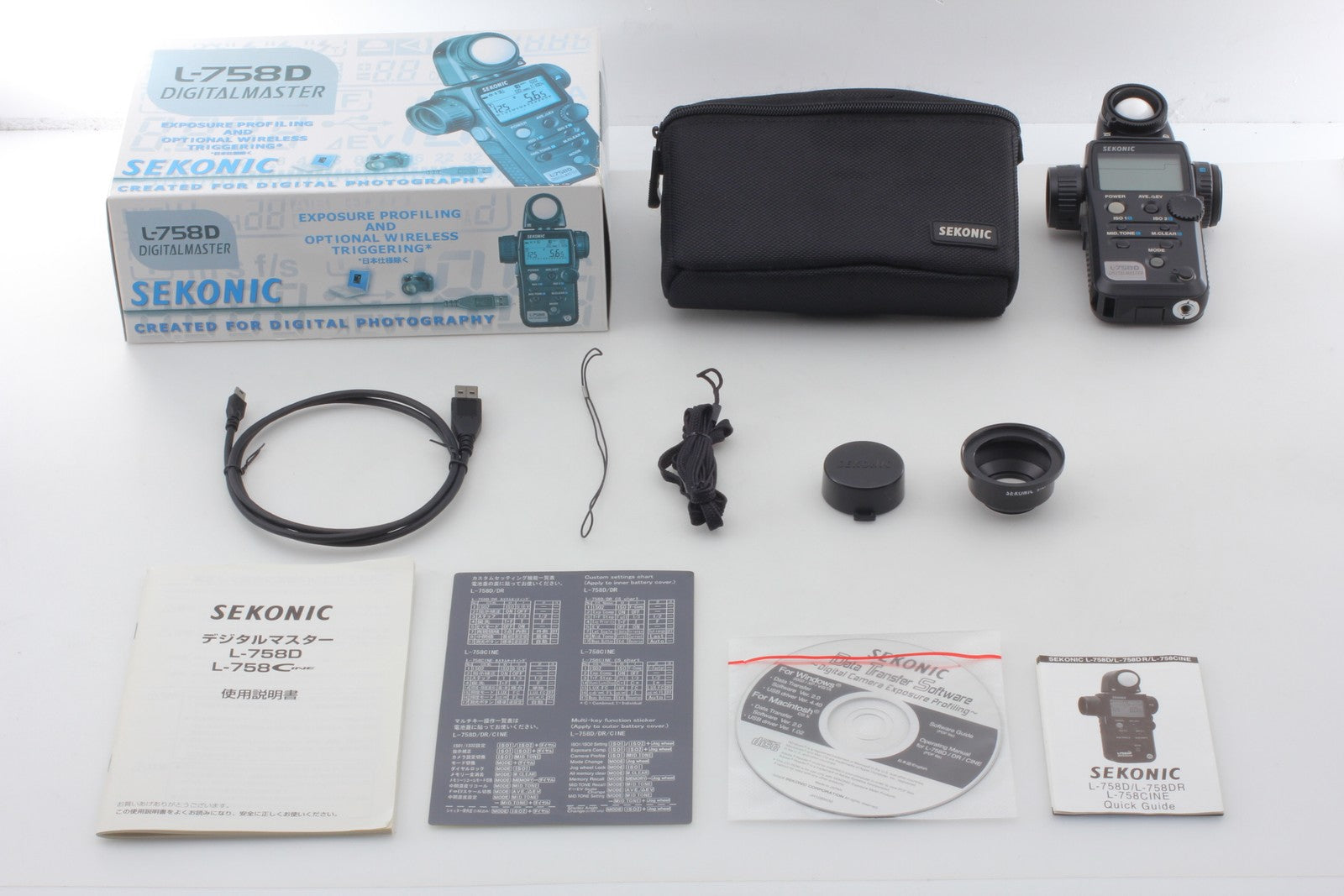 [Top MINT in Box] SEKONIC L-758D Digital Master Exposure Light Meter From JAPAN