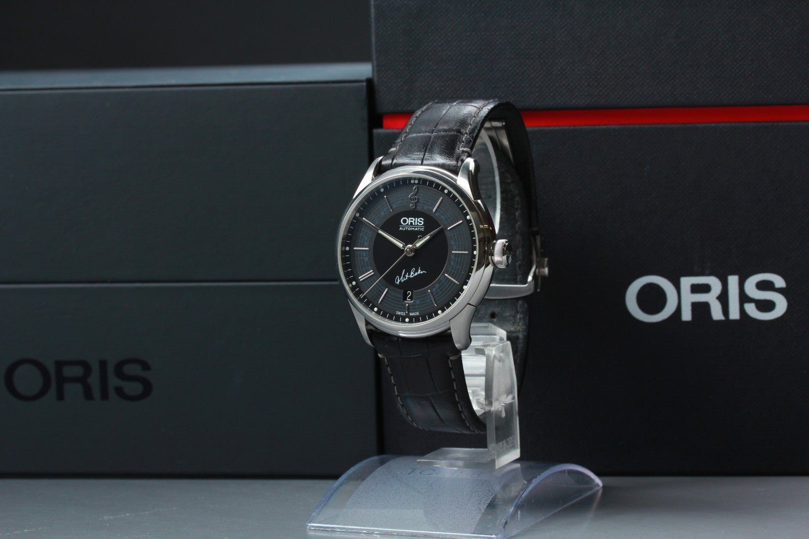 Oris Chet Baker Limited Edition 7591-84 Automatic Black Men's Watch 40mm Exc+5