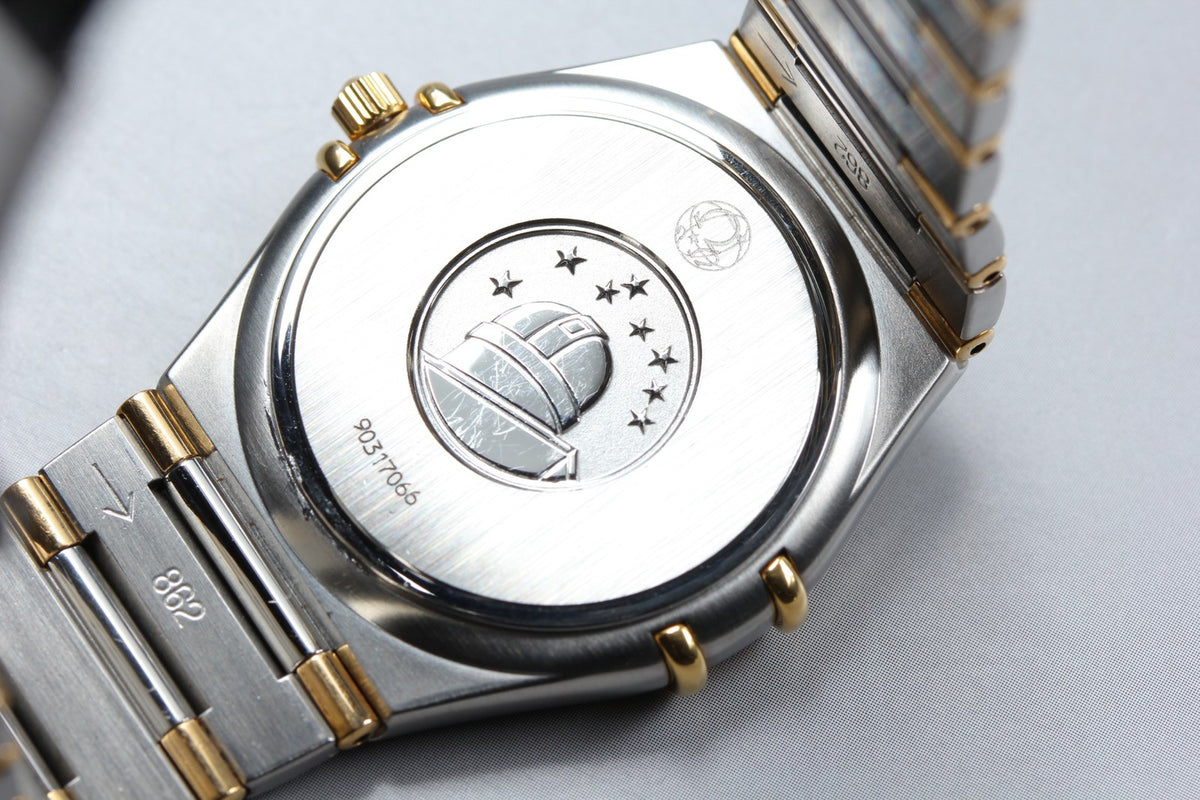 New Batt Vintage OMEGA Constellation 1312.3 Quartz Men's Watch 33mm From JAPAN