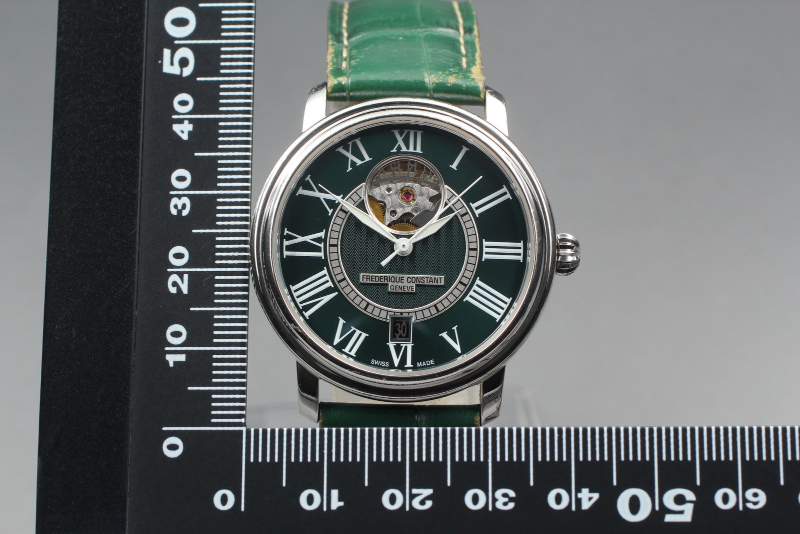 Limited FREDERIQUE CONSTANT FC-315DGS3P6 Green Automatic Men's Watch 38mm JAPAN