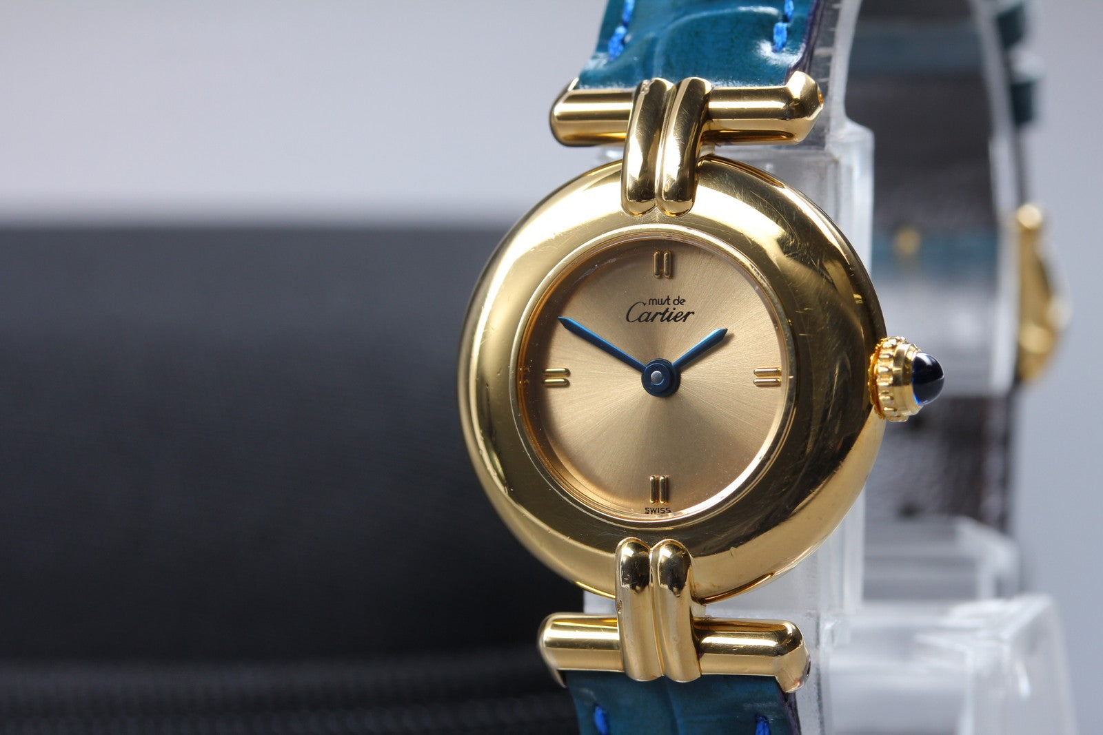 Overhauled [Exc+5] Cartier Must Colisee Vermeil 590002 Gold Women's Quartz Watch