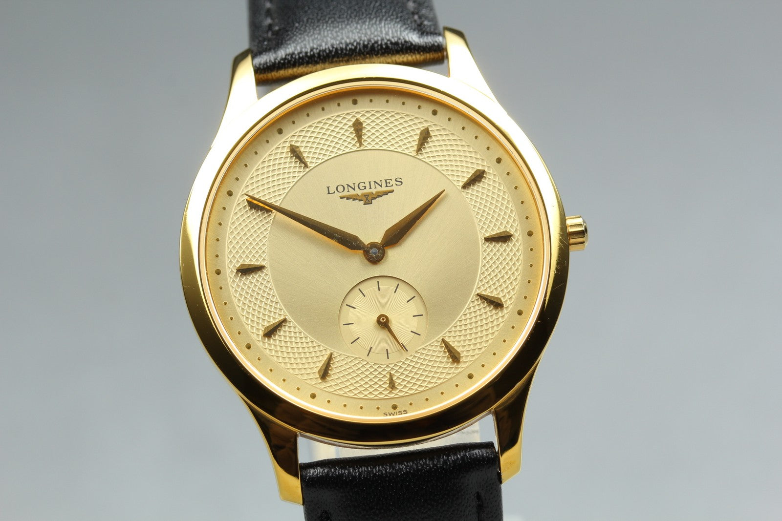 New Batt LONGINES La Grand Classic L4.706.2 Gold Quartz Men's Watch 36mm JAPAN