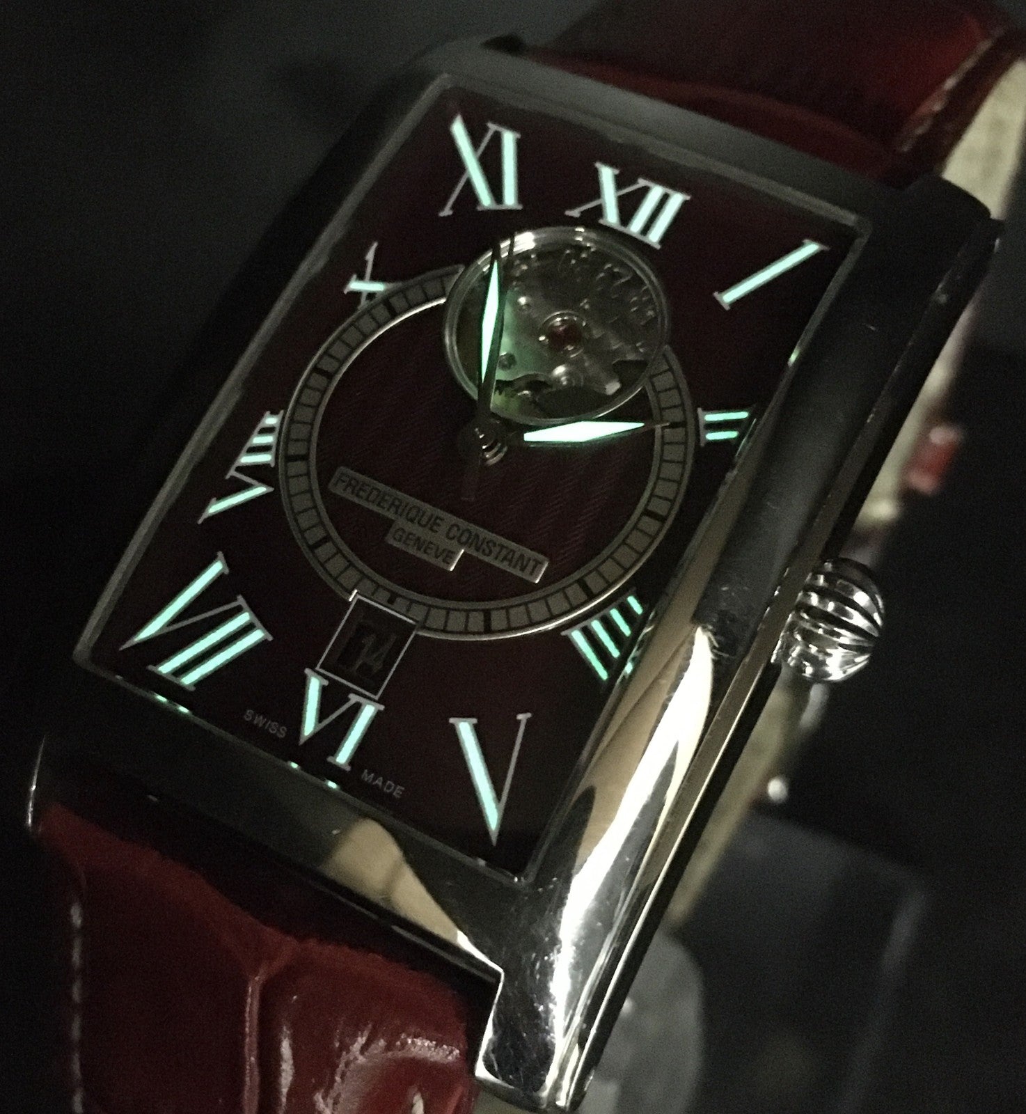 FREDERIQUE CONSTANT FC-315BRG4C26 Automatic World Limited Red Men's Watch 31mm