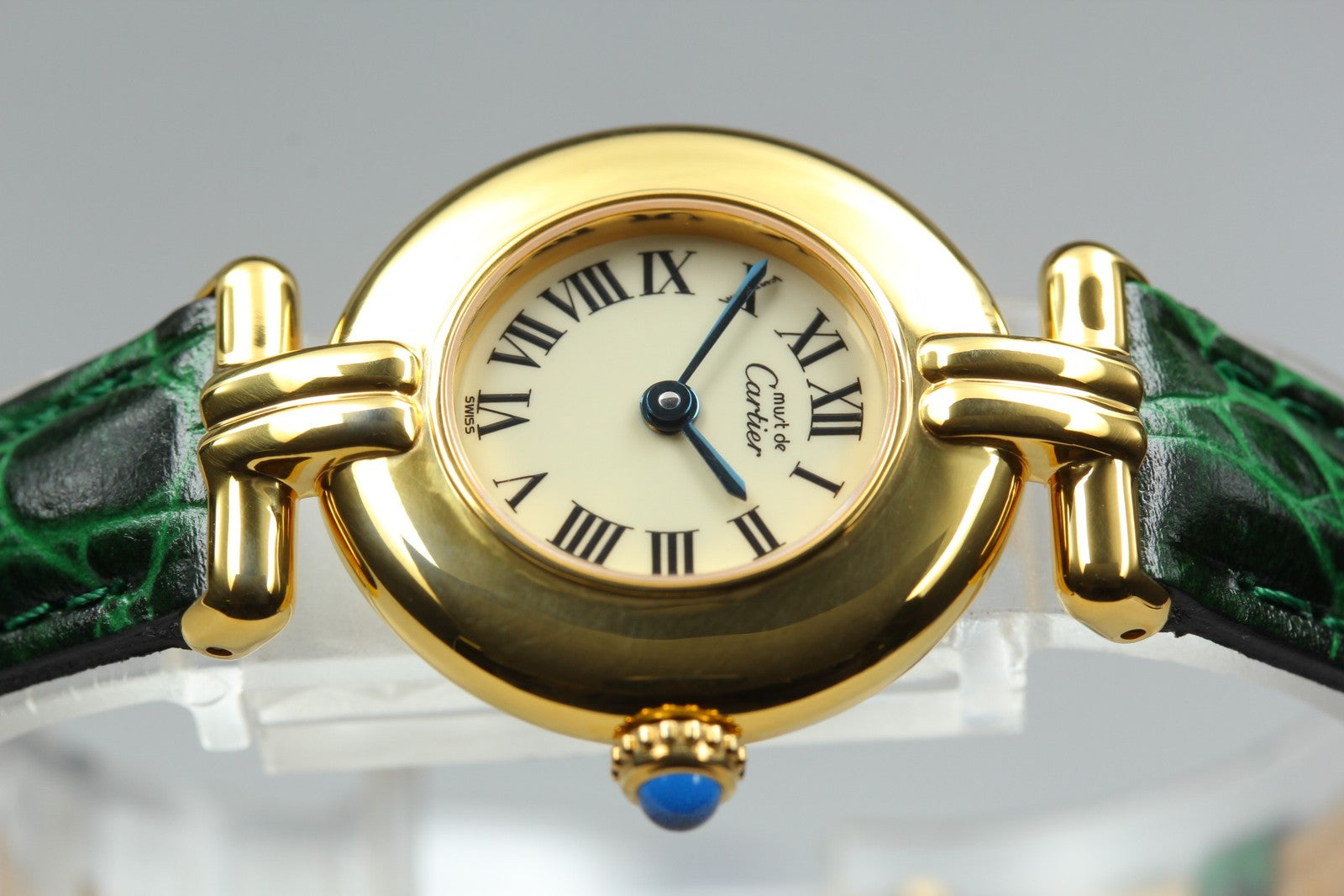 Vintage [Near MINT- Box] Cartier Must Colisee Vermeil 590002 Women's Qz Watch