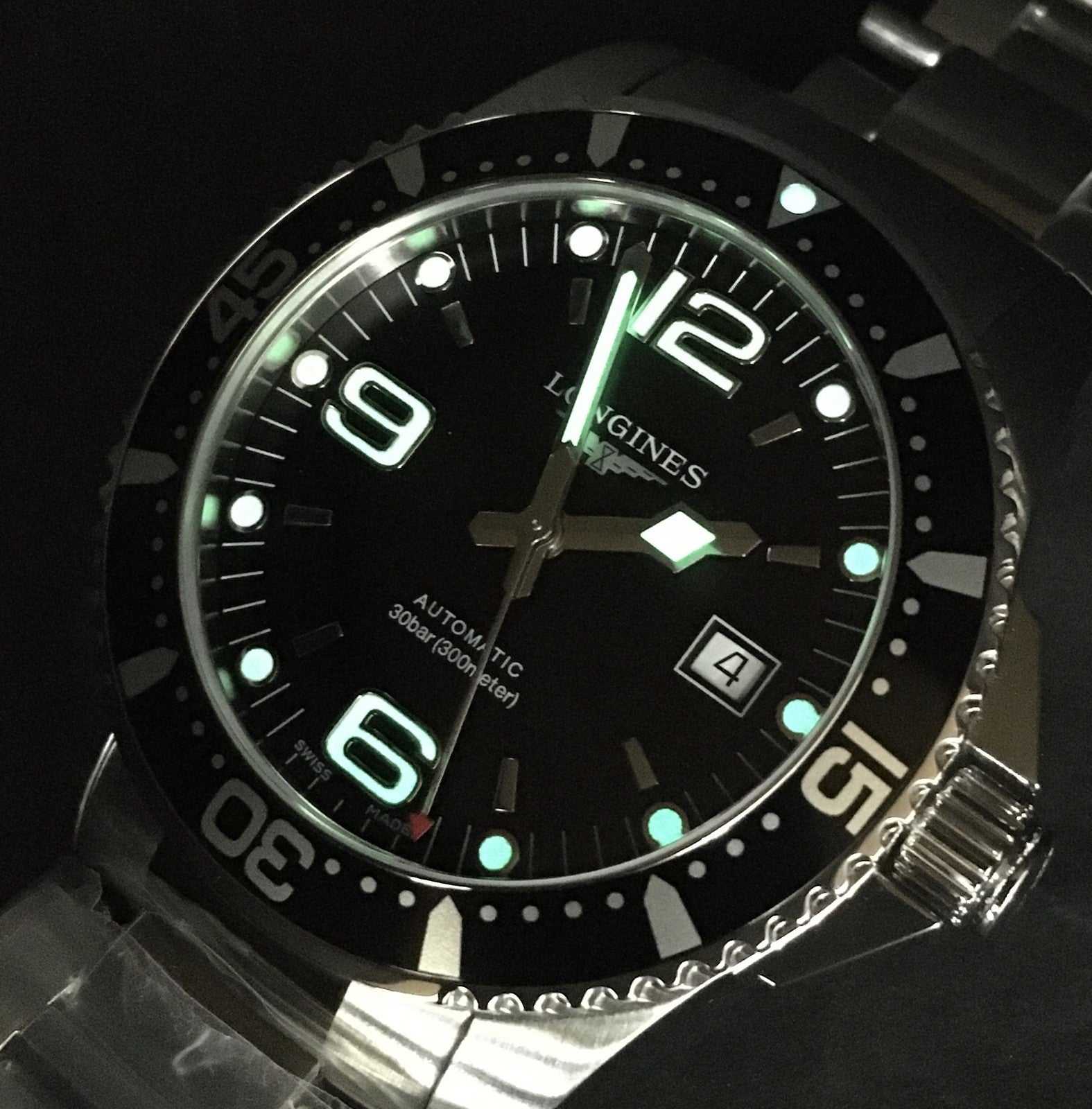 [MINT Box] Longines HydroConquest L3.742.4 Black 41mm Automatic Men's Watch