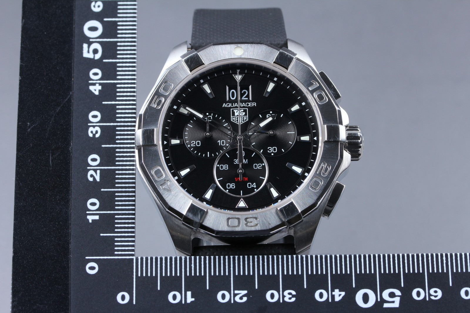 [N MINT]Box TAG HEUER Aquaracer CAY1110-0 Black Quartz Men’s Watch 44mm JAPAN