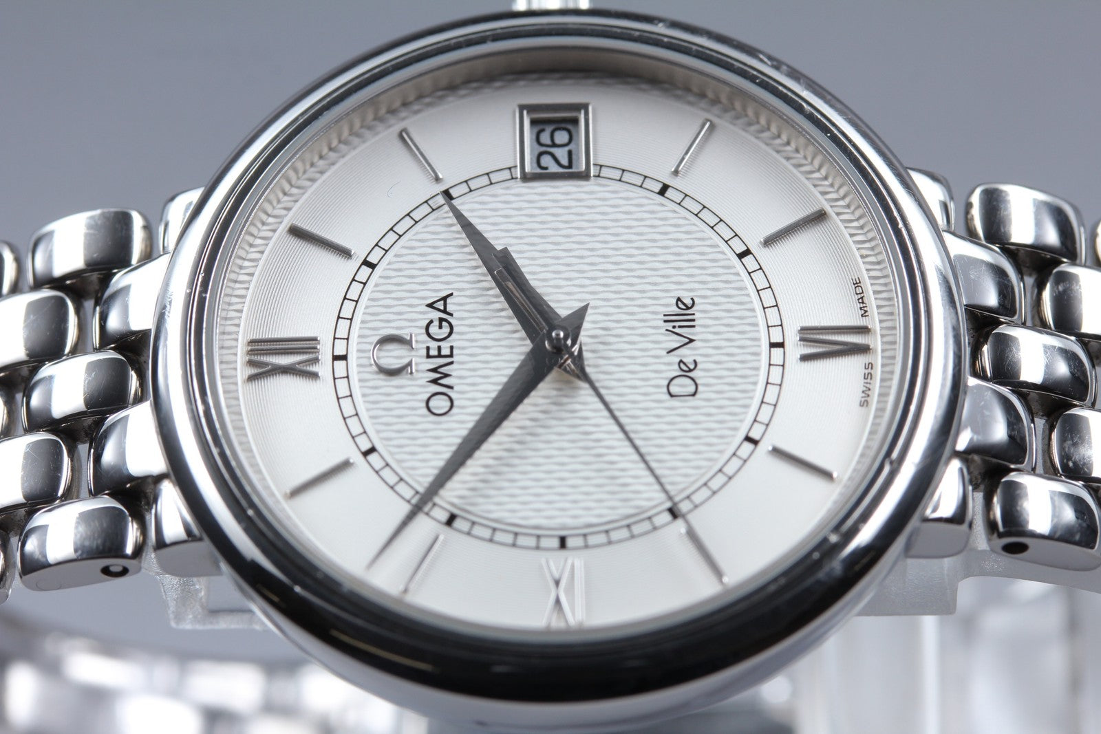 [Exc+5] Omega De Ville Prestige 396.2532 Cal.1532 Silver 33mm Quartz Men's Watch