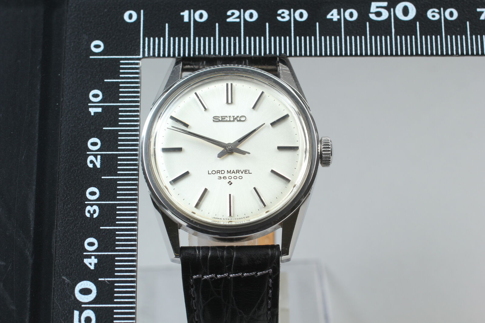 Vintage[Exc+5] SEIKO Load Marvel 36000 5740-8000 Hand-Winding Silver Watch JAPAN