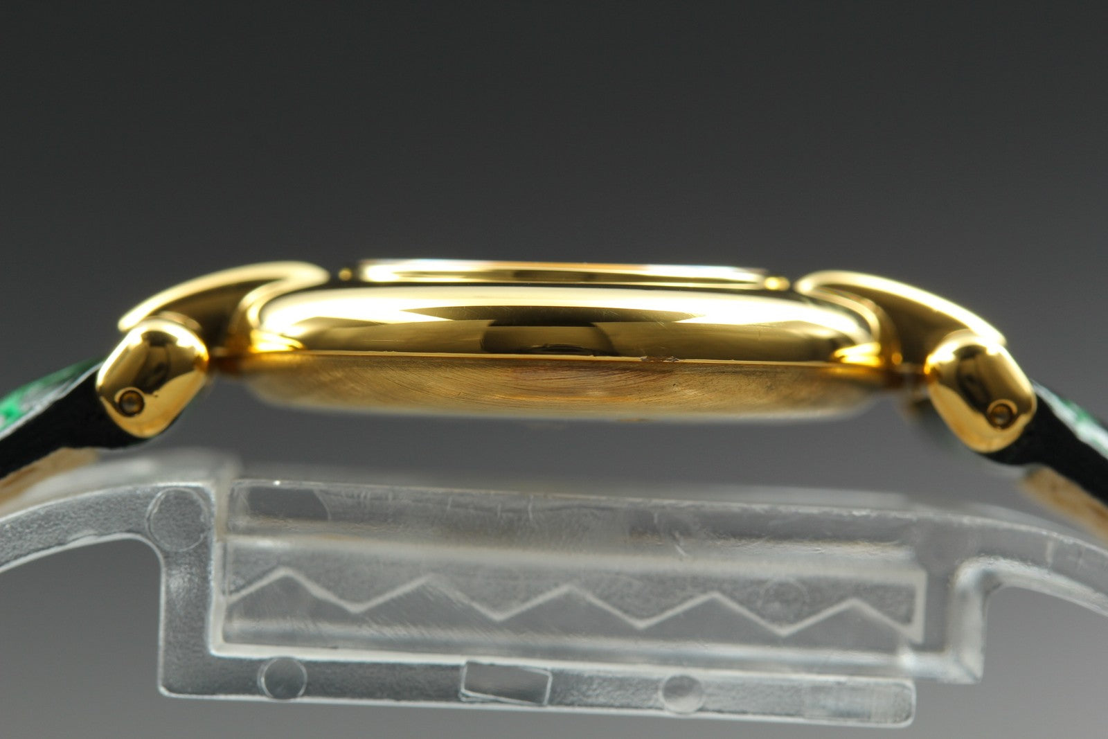 Vintage [Near MINT] Cartier Must Colisee Vermeil 1902 Green Women's Quartz Watch