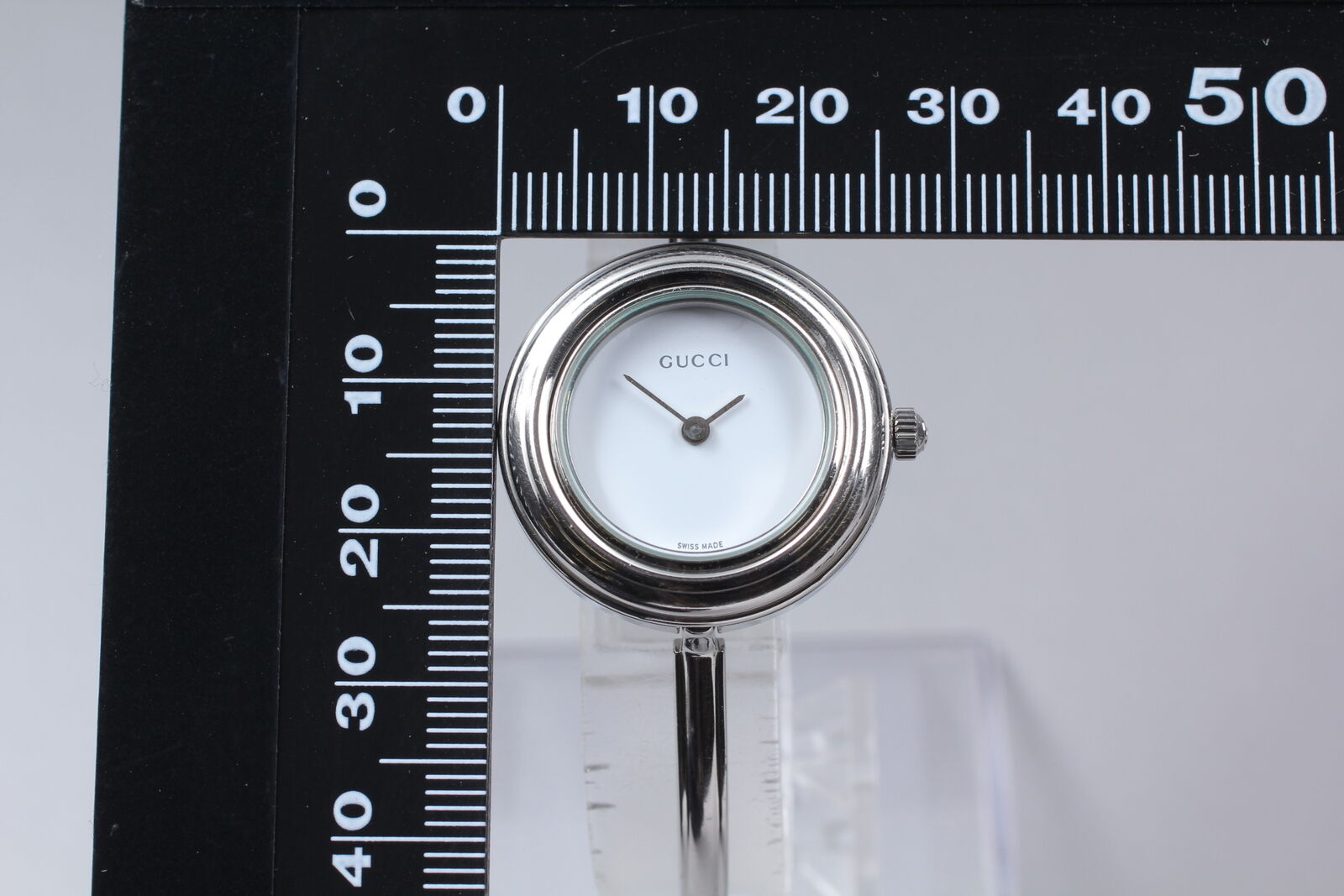 New Battery [Exc+5] Gucci Change Bezel 11/12.2L Silver Women's Quartz Watch JP