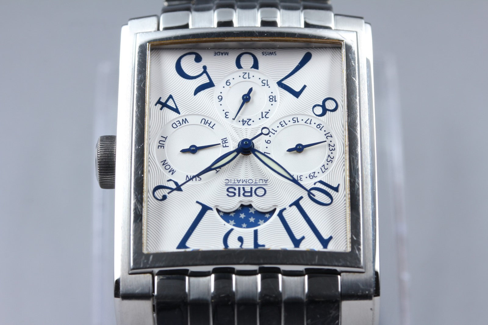 [Exc+5] ORIS Rectangular Complication 7658 Moon Phase 33mm Automatic Men's Watch