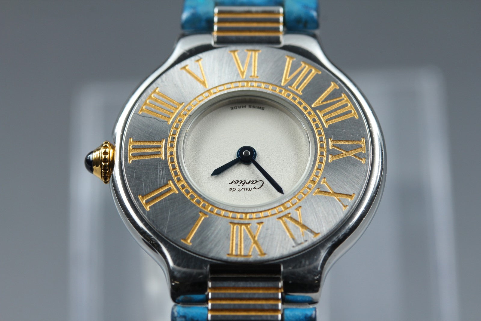 New Batt Cartier Must de Cartier 21 125000P Quartz Women's Watch From JAPAN Box