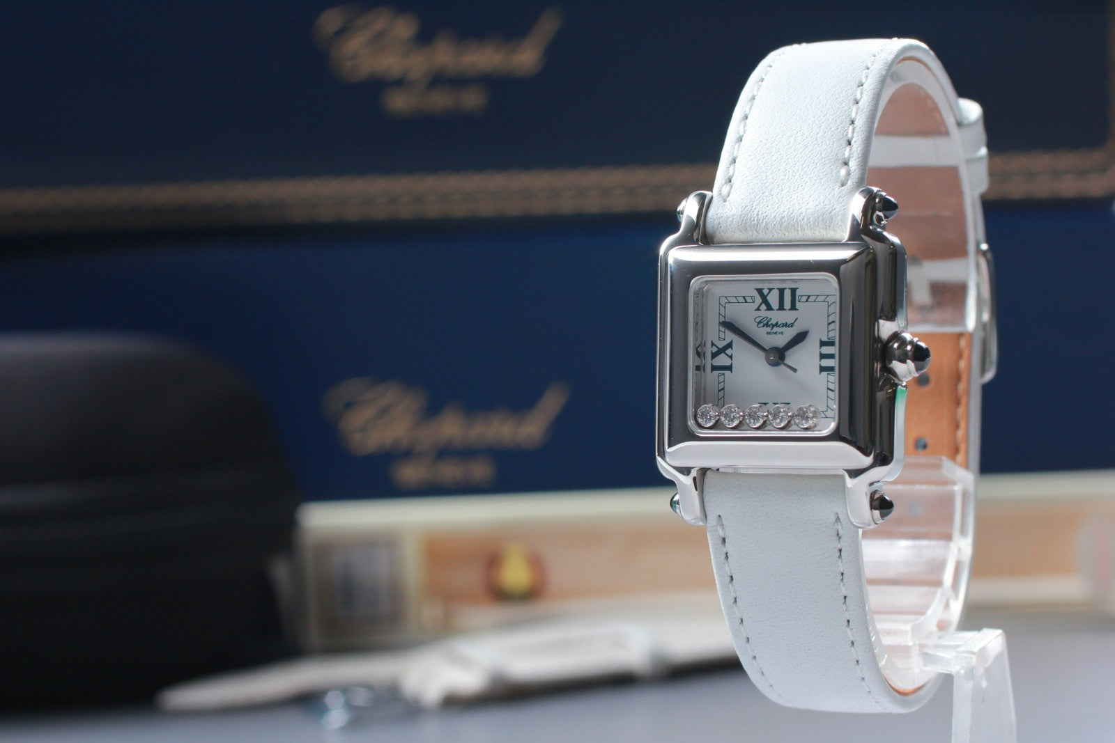 [Exc+5 Box] Chopard Happy Sport 27/8892-23 Diamond White Quartz Women’s Watch