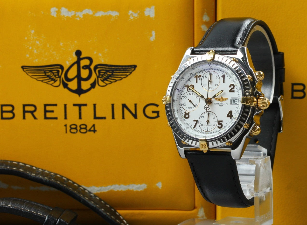 BREITLING Chronomat B13050.1 White Black 39mm Chronograph AT Men's Watch [w/Box]