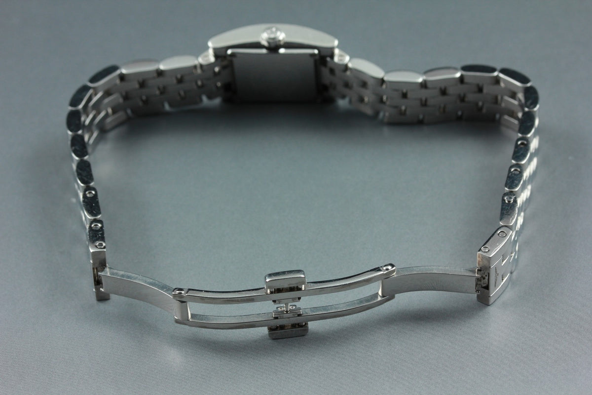 LONGINES Dolce Vita L5.161.0 Quartz Diamond Bezel White Women's Watch 16mm JAPAN
