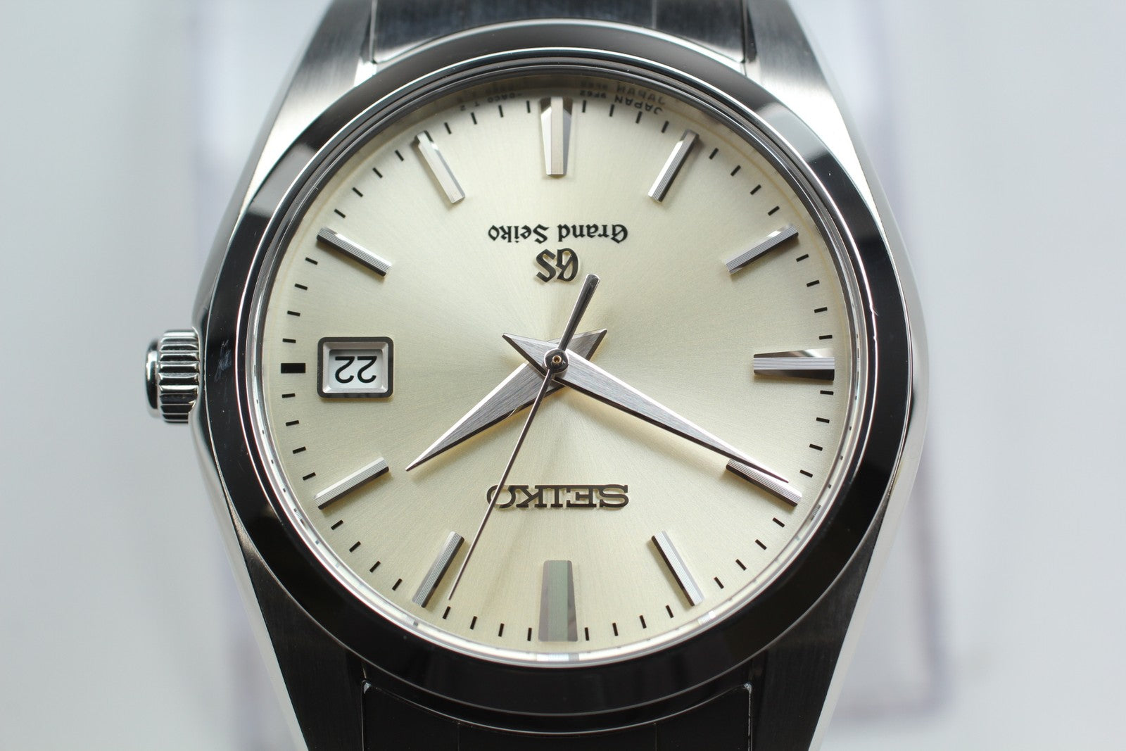 [Near MINT-] Grand Seiko GS 9F62-0AB0 SBGX063 Champagne Quartz Men's Watch JAPAN