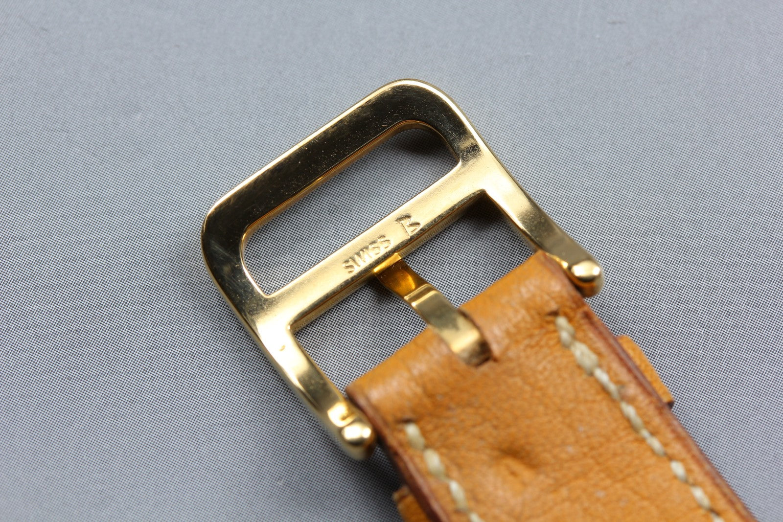 Vintage Hermes Clipper 34mm White Dial Brown Date Unisex Watch Quartz  [w/Box]