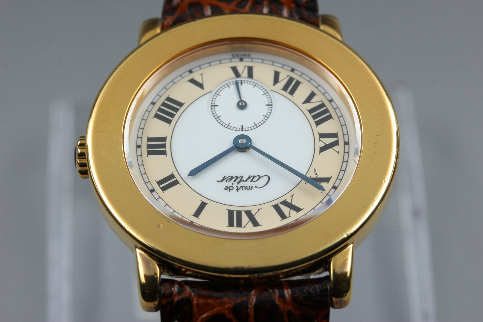 Vintage Cartier Must de Cartier Ronde 1810 1 Gold Brown 32mm Unisex Quartz Watch