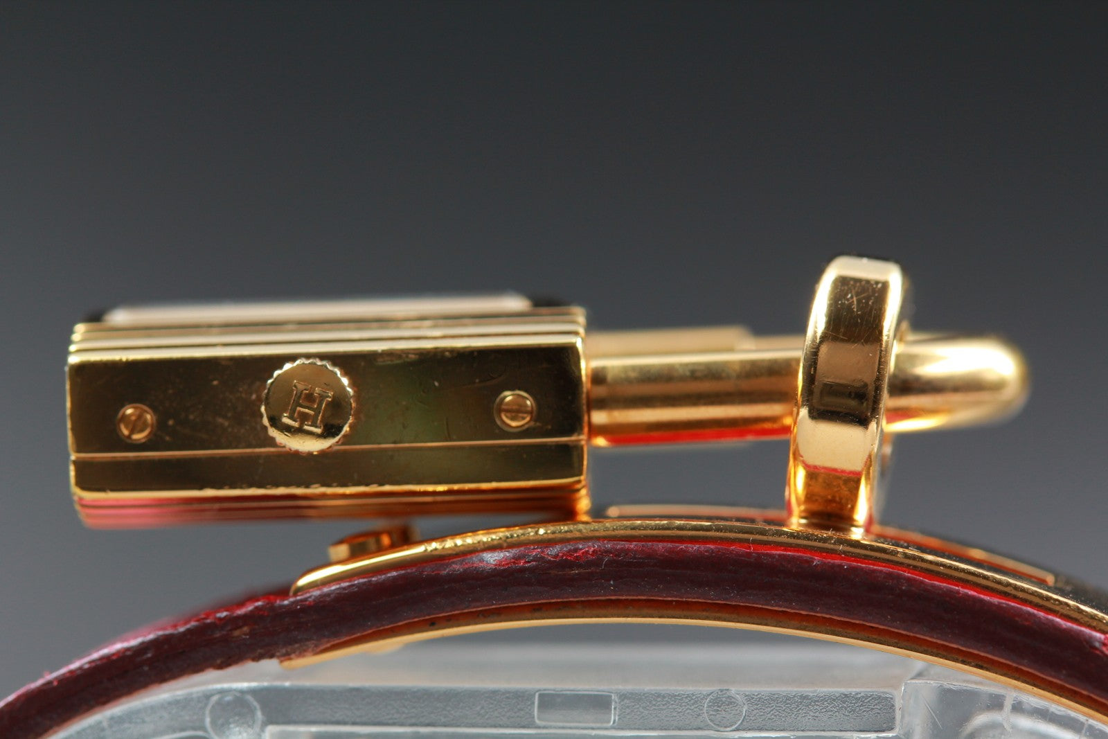 New Batt[Exc+5]Box HERMES Kelly White Dial Quartz Women's Watch 20mm From JAPAN
