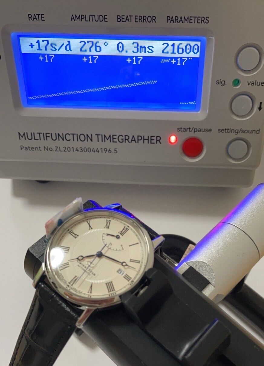 [Near MINT Box] Orient Star F6N4-UAC0 Automatic White Dial Black Men's Watch JP