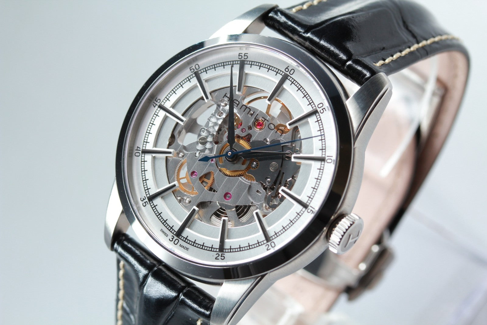 HAMILTON Rail road H406550 H600405101 Automatic Men's Watch 41mm JAPAN Exc+5*Box