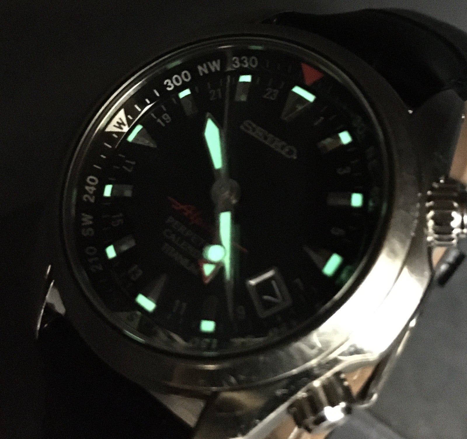 [Exc+5] SEIKO Alpinist 8F56-00D0 SBCJ019 Perpetual calendar Titanium Men's Watch