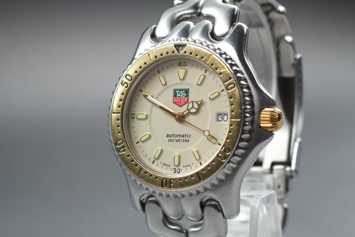 [Exc+5]Box TAG HEUER SEL 200m S87.006E Ivory Dial Automatic Men’s Watch 36mm JP