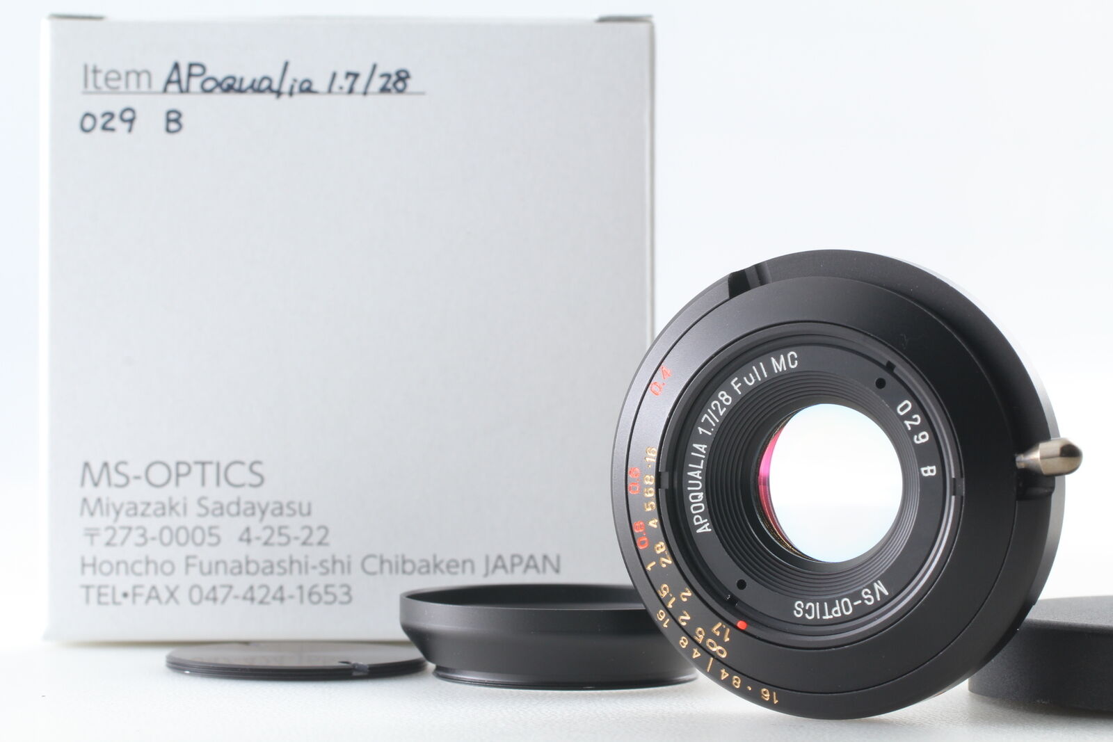 NOS Top MINT MS Optics Apoqualia 28mm f1.7 Full MC Miyazaki Leica M Lens JAPAN