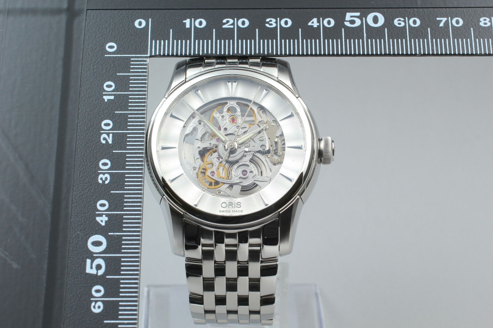 [N MINT- Box] ORIS Artelier 01 734 7670 Silver Skeleton Automatic Men's Watch JP