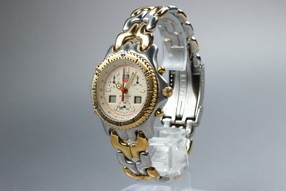 [READ!] TAG HEUER SENNA SEL S/el CG1123-0 Chronograph Men's Quartz Watch Box