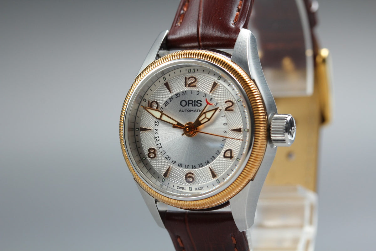 ORIS Big Crown Pointer Date 7680A Silver Dial Brown 28mm Automatic Women's Watch