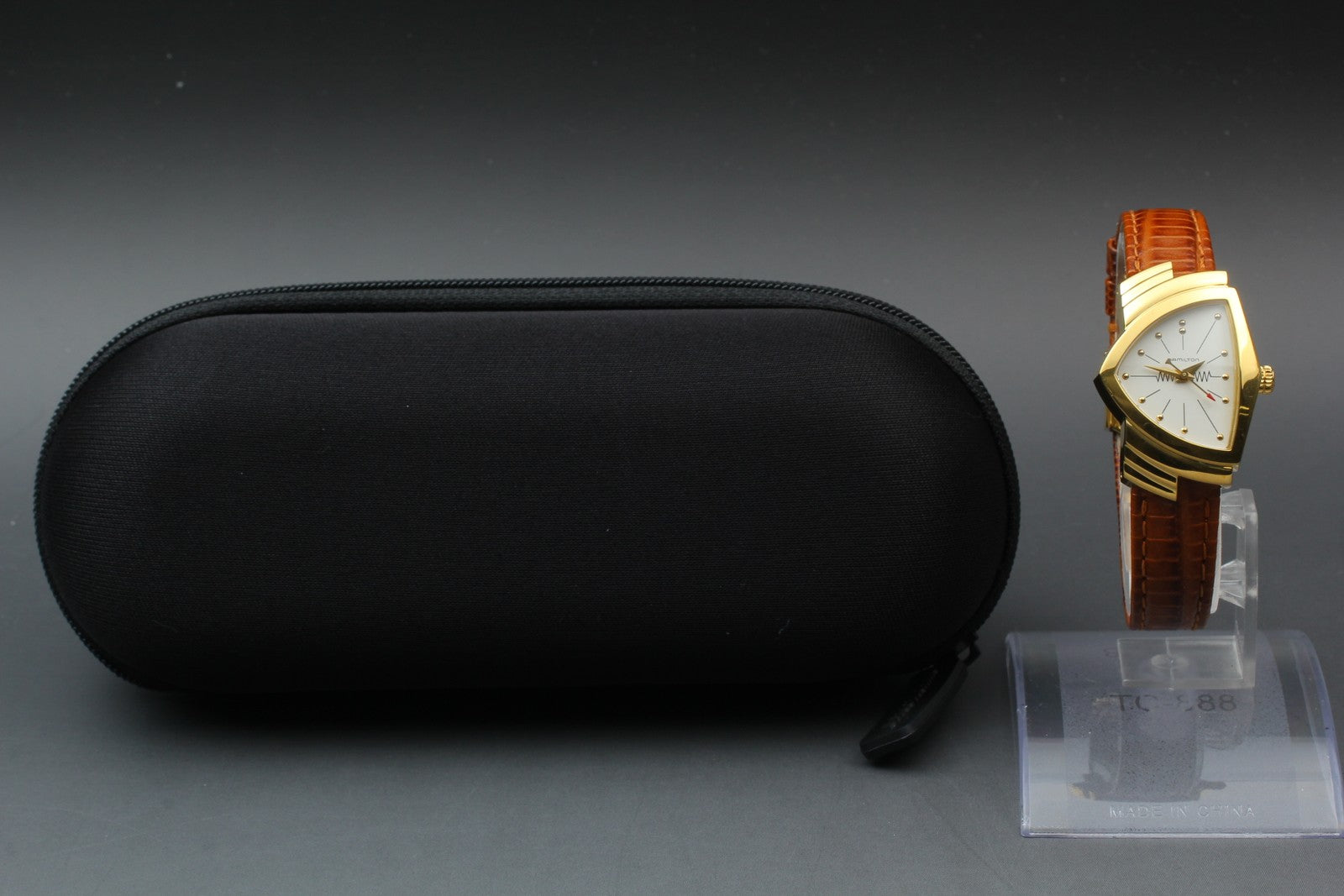 [Exc+5] HAMILTON Ventura H241010 Brown Gold 24mm Quartz Women's Watch