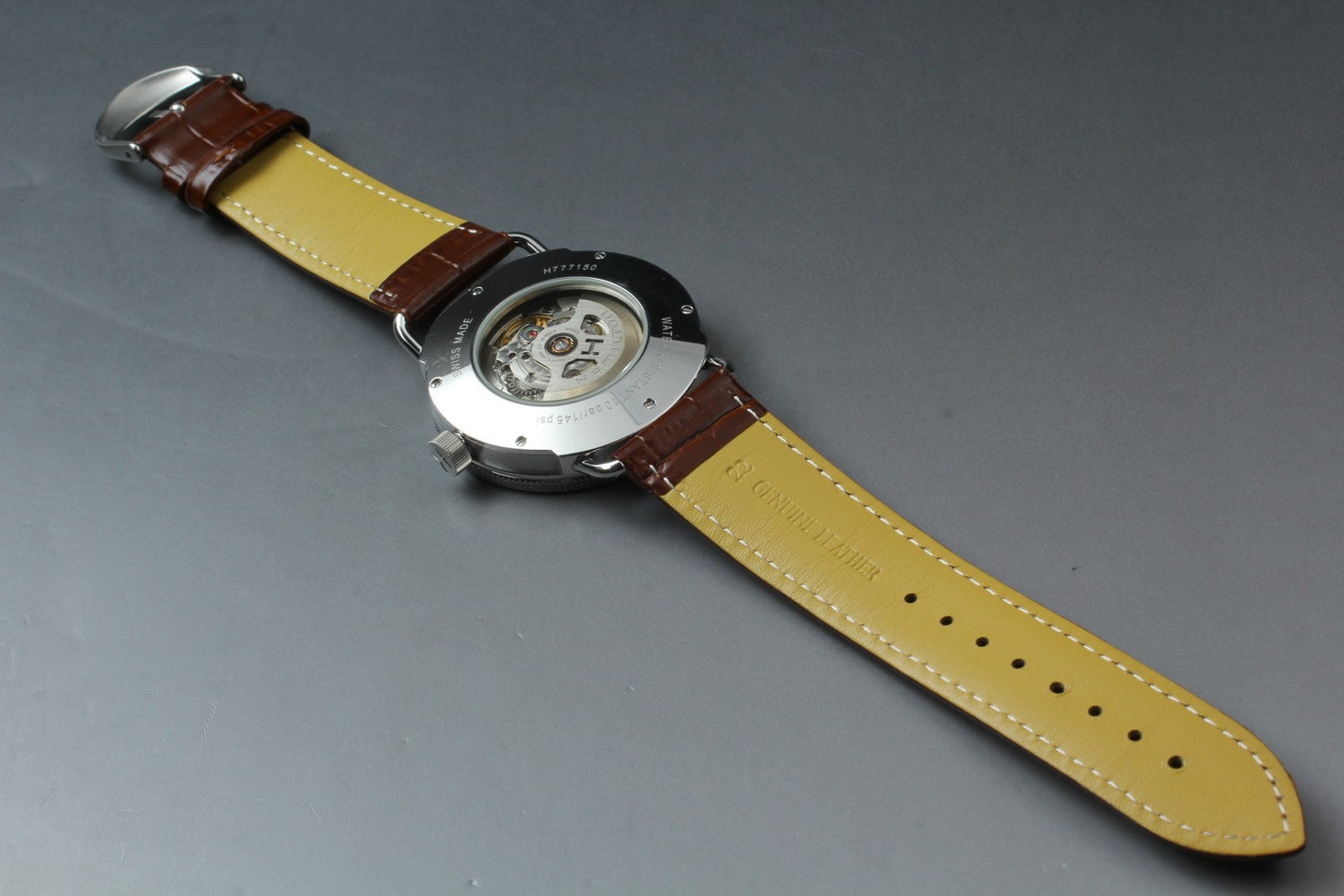 Hamilton Khaki Pioneer H777150 43mm White Dial Brown Automatic Men's Watch [Box]