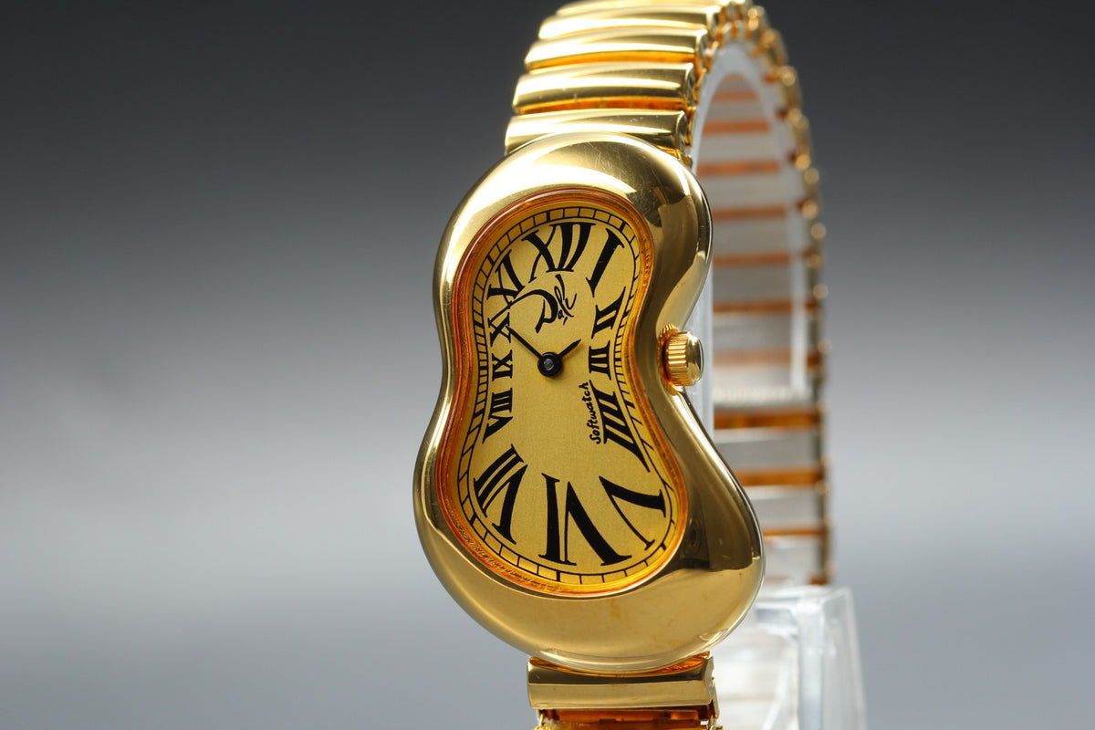 [Overhauled] Salvador Dali Softwatch 022146 Gold Dial 26mm Unisex Quartz Watch