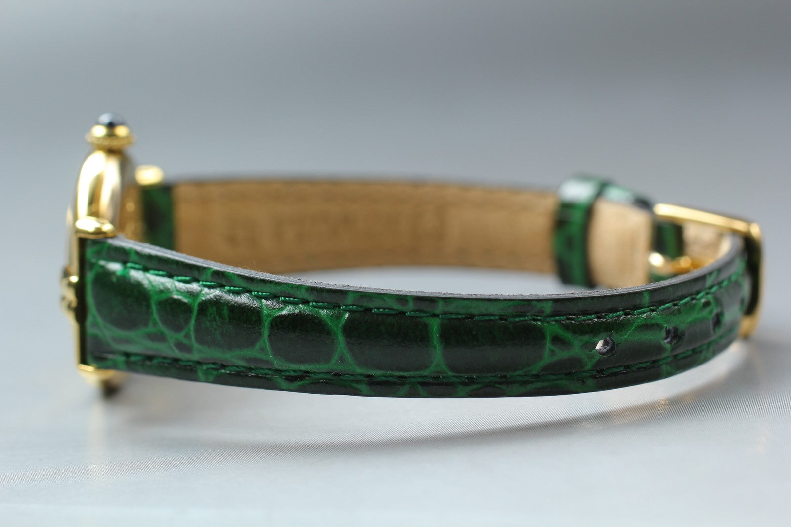 Vintage [Near MINT- Pouch] Cartier Must Colisee Vermeil 1902 Women's Qz Watch